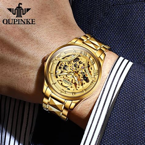 echt gouden horloge heren|gouden horloge heren.